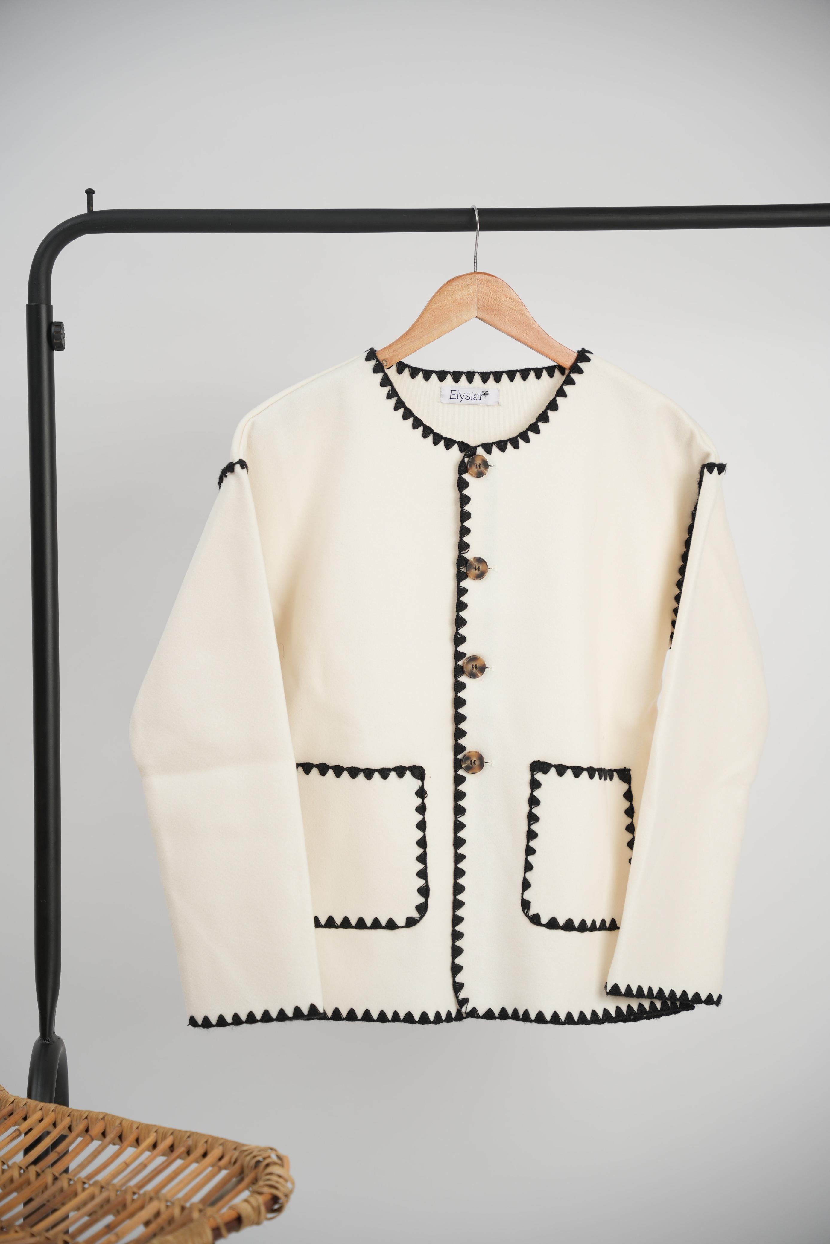 Ivory Knit Jacket